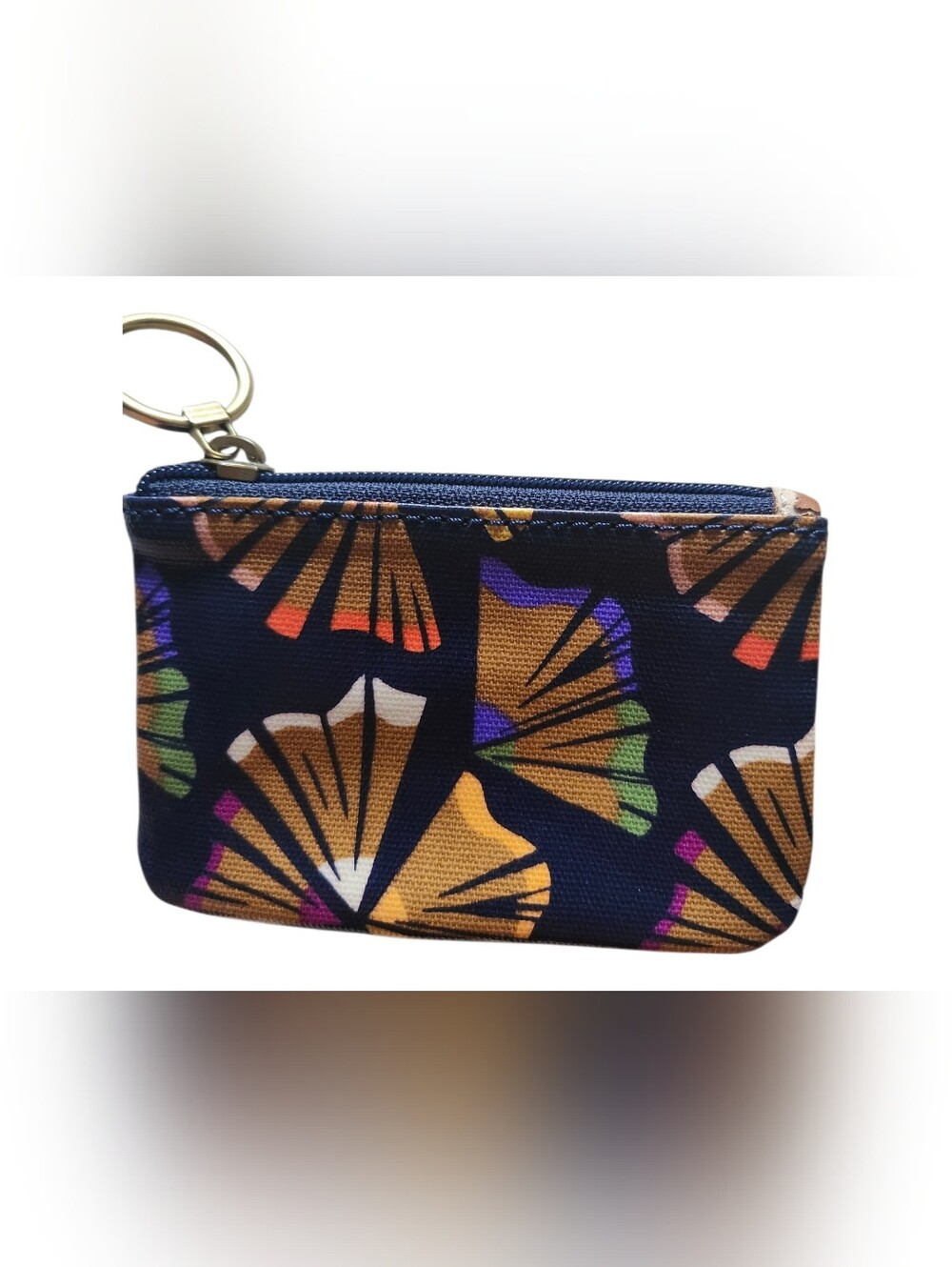 Fossil EUC Vintage Mini Coin Purse Wallet In "Pencil Shavings" Novelty Print
